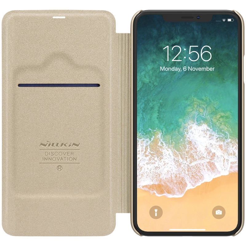 Чехол NILLKIN для iPhone XS Max роскошный кожаный откидной чехол-накладка XR X Nilkin матовый