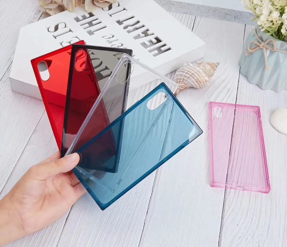 Новая рамка прозрачный чехол для iPhone 8 7 6 6S Plus противоударный мягкий чехлы X XS Max XR