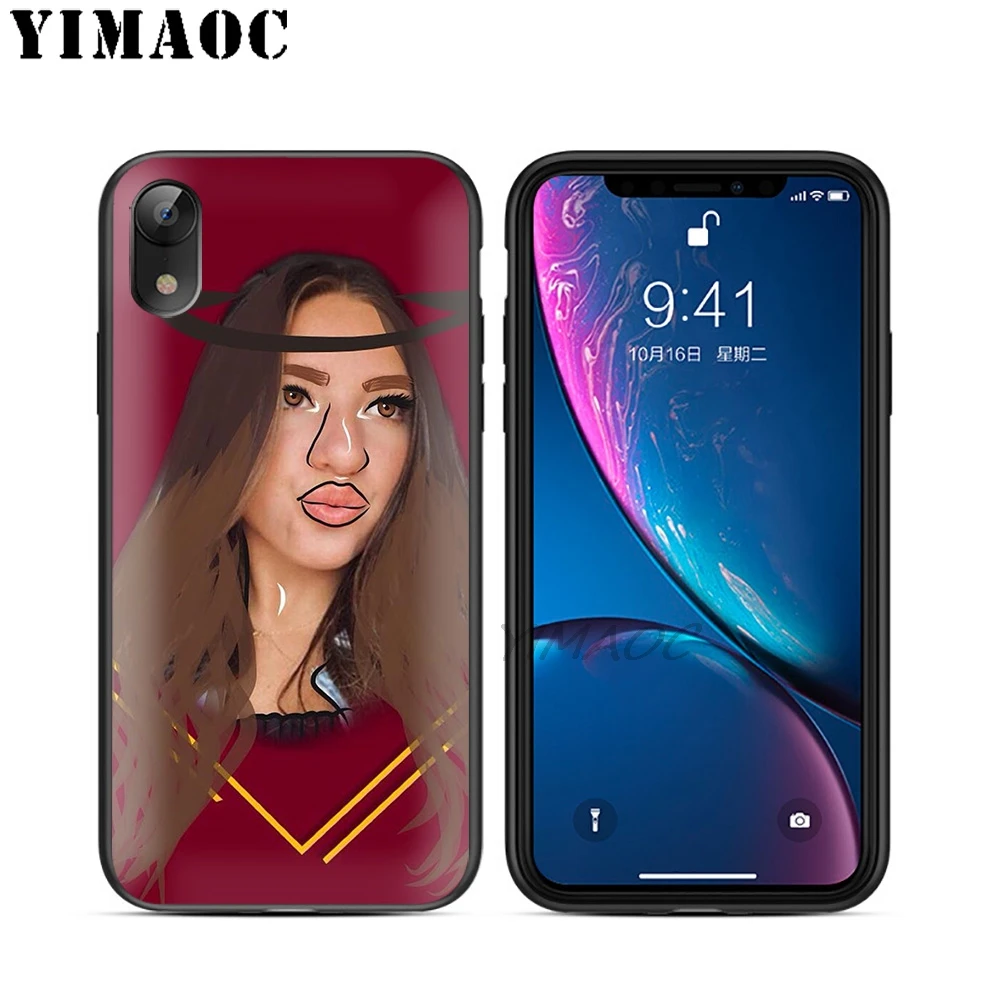 Мягкий силиконовый чехол YIMAOC Kenzie Ziegler из ТПУ черного цвета для iPhone X или 10 8 7 6 6S Plus 5