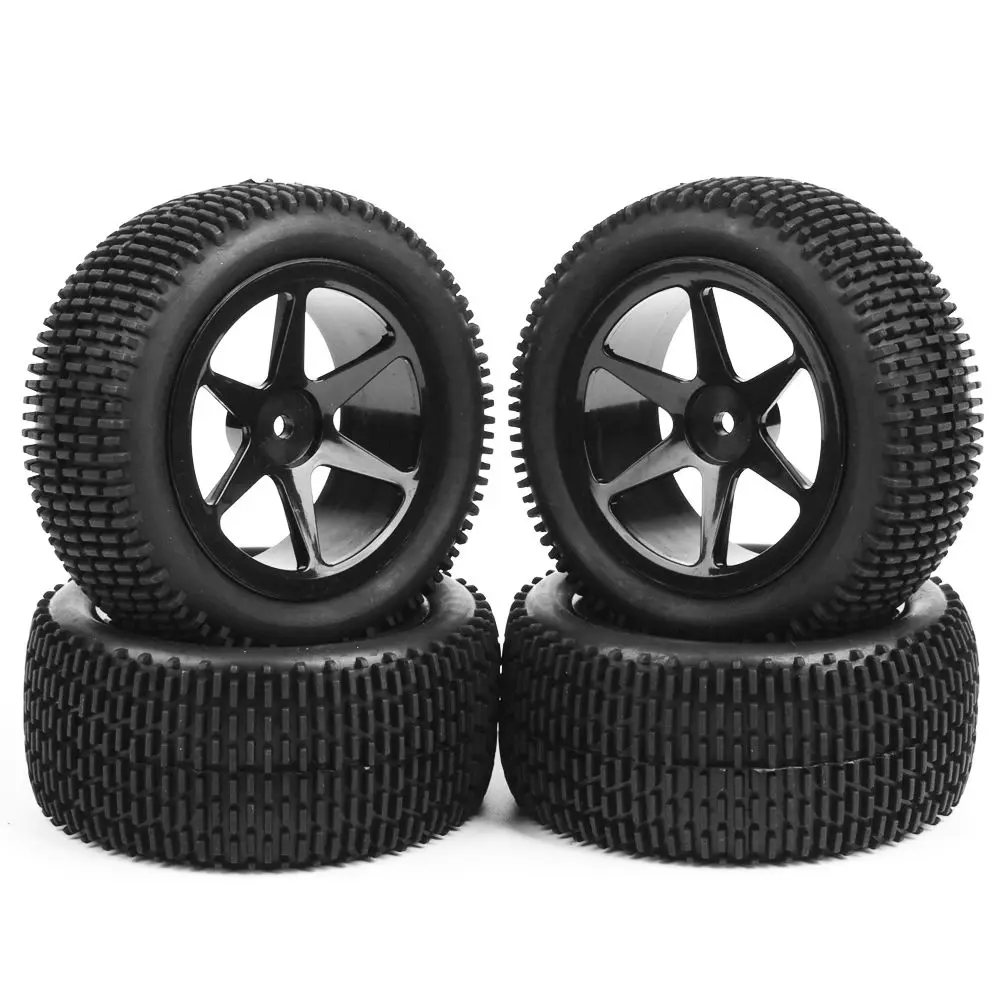 

RC 1/10 Scale Off-Road Car Model Tires And Wheel26036+27013 4Pcs Toys Accessory