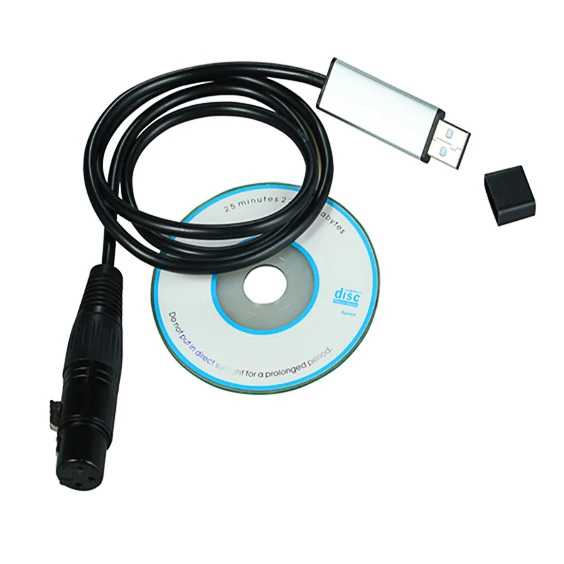 Быстрая USB к DMX интерфейсному адаптеру светодиодный DMX512 компьютерный ПК контроллер освещения сцены диммер