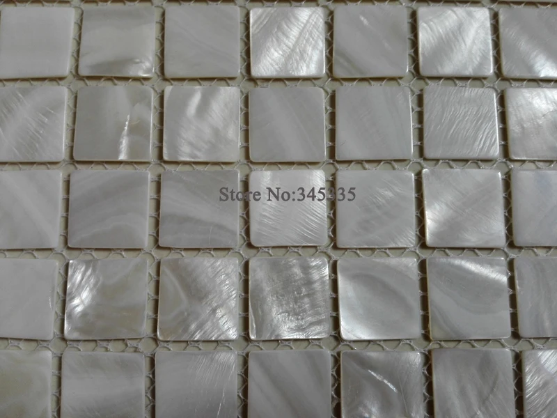 11 шт. белая мозаичная плитка без раковины перламутровая кухонный блеск для душа