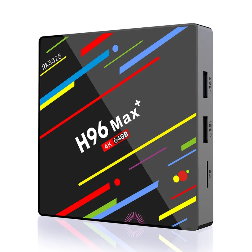 H96 MAX+ Android 8.1 TV Box 4GB RAM 64GB ROM Set Top Cortex A53 RK3328 2.4G/5G Wifi 4K H.265 Media Player | Электроника