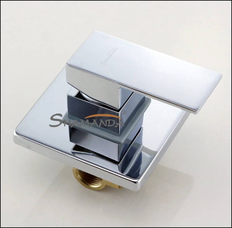 Смеситель для ванной комнаты настенный смеситель ванны и душа латунный ХРОМ