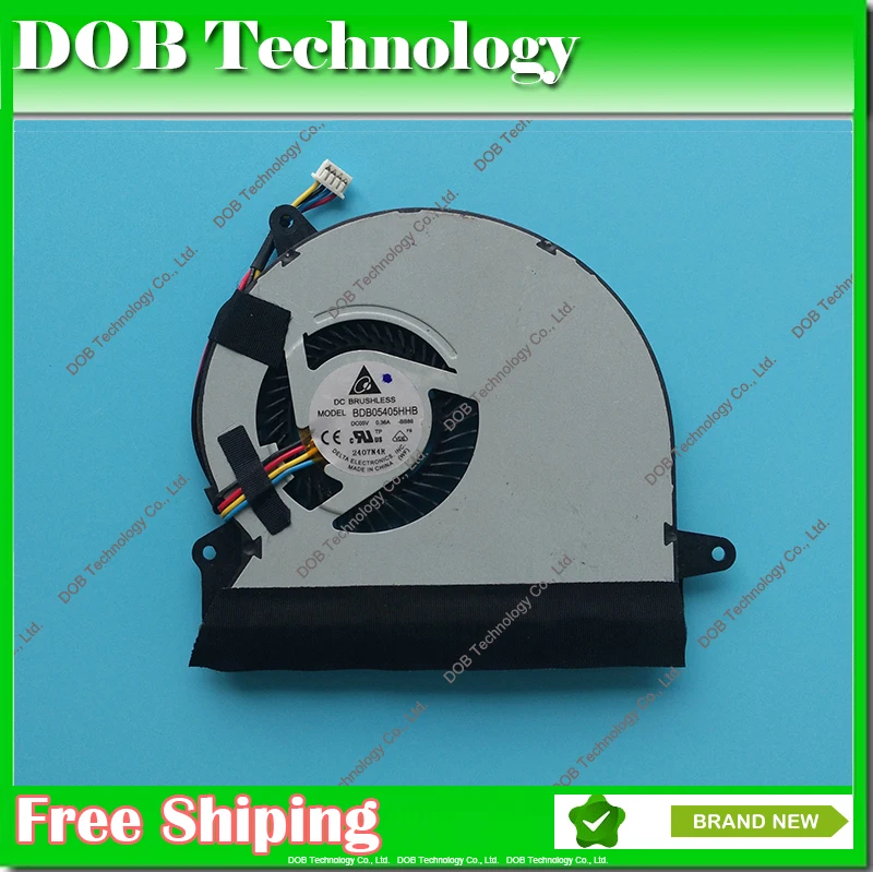 

laptop cooler CPU Cooling Fan For Asus U56E U56E-RAL9 DELTA BB86 BDB05405HHB 5V 0.36A cpu cooler fan