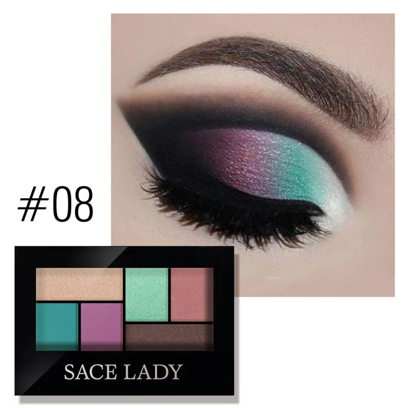 6-color Long Lasting Eyeshadow Palette Waterproof Colorfast Eye Shadow Powder Recommend