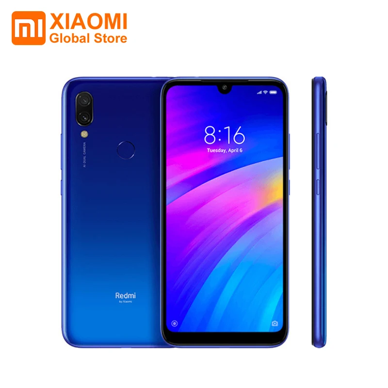 Глобальная версия Xiaomi Redmi 7 2GB ram 16GB rom Qualcomm®Львиный зев™632 6 26 &quotHD + двойная задняя
