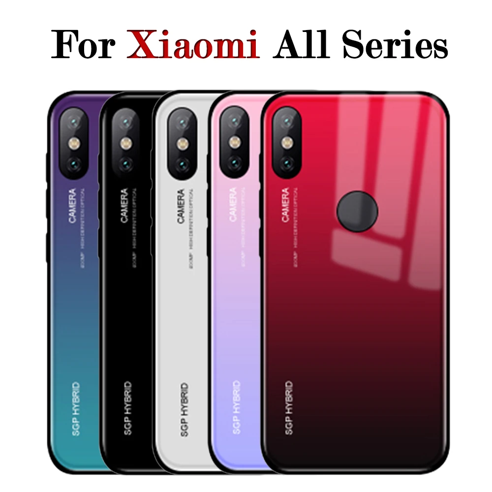 Чехол на ksio mi redmi 5 plus для Xiaomi mi a2 lite mi 8 SE A2 A1 mi x 2 s2 стеклянная крышка Coque Note 5 Pro Plus 5A 4X3 4X6 xiaomei