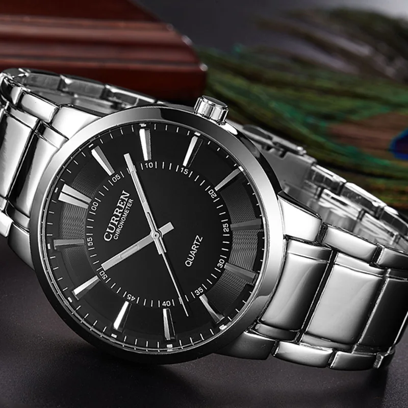 Часы Curren Мужские армейские повседневные спортивные из стали|clock military|clock brandclock