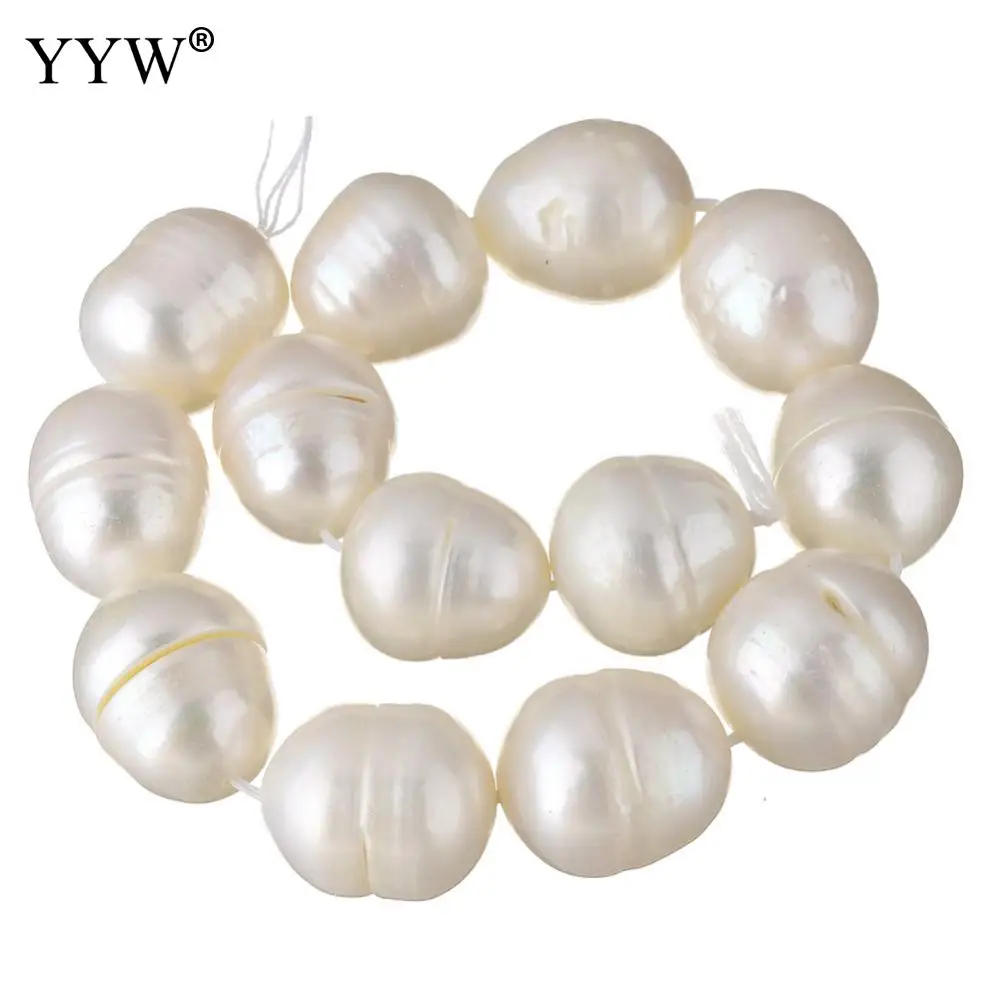 

Natural Freshwater Pearl Loose Beads white 12-16mm Approx 0.8mm Sold Per Approx 16 Inch Strand