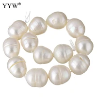 natural freshwater pearl loose beads white 12 16mm approx 0 8mm sold per approx 16 inch strand
