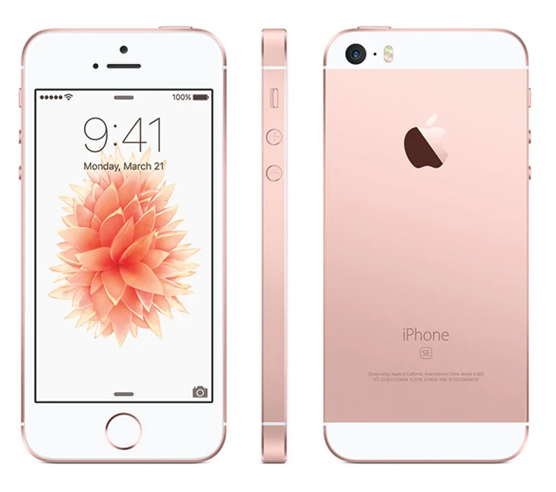 Разблокированный смартфон Apple iPhone SE с функцией отпечатков пальцев, двухъядерный процессор, 2 Гб ОЗУ, 16/64 Гб ПЗУ, сенсорный ID, 4G LTE, герметичный мобильный телефон