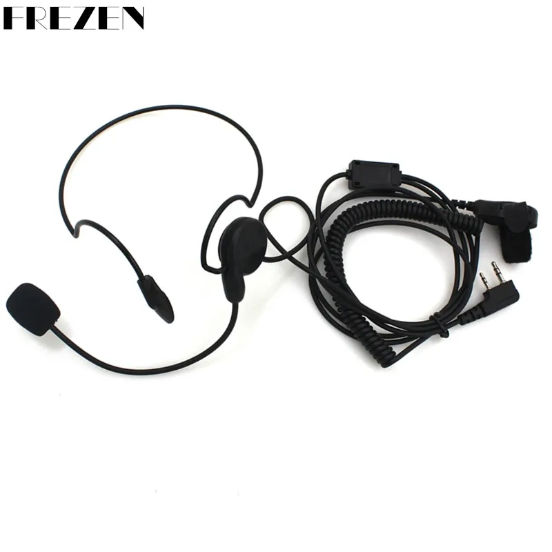 Baofeng Radios Headset 2 Pin Earpiece Mic Finger PTT For Kenwood Two Way Radios UV-5R BF-888s  HYT PUXING High Quality