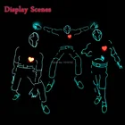 Новая мода по стилю Red heartbeat Men By DC-12V Botton Driver DIY фестиваль аксессуары для вечерние