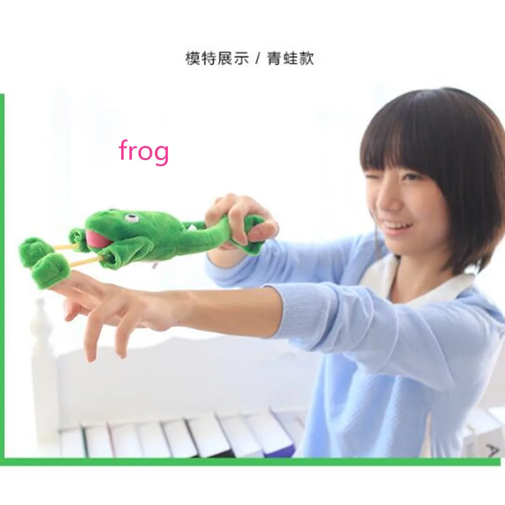 flying frog Летающая обезьяна, курица с изображением утки, лягушки корова Кричащие летающие рогатки забавные плюшевые игрушки - Цвет: flying frog