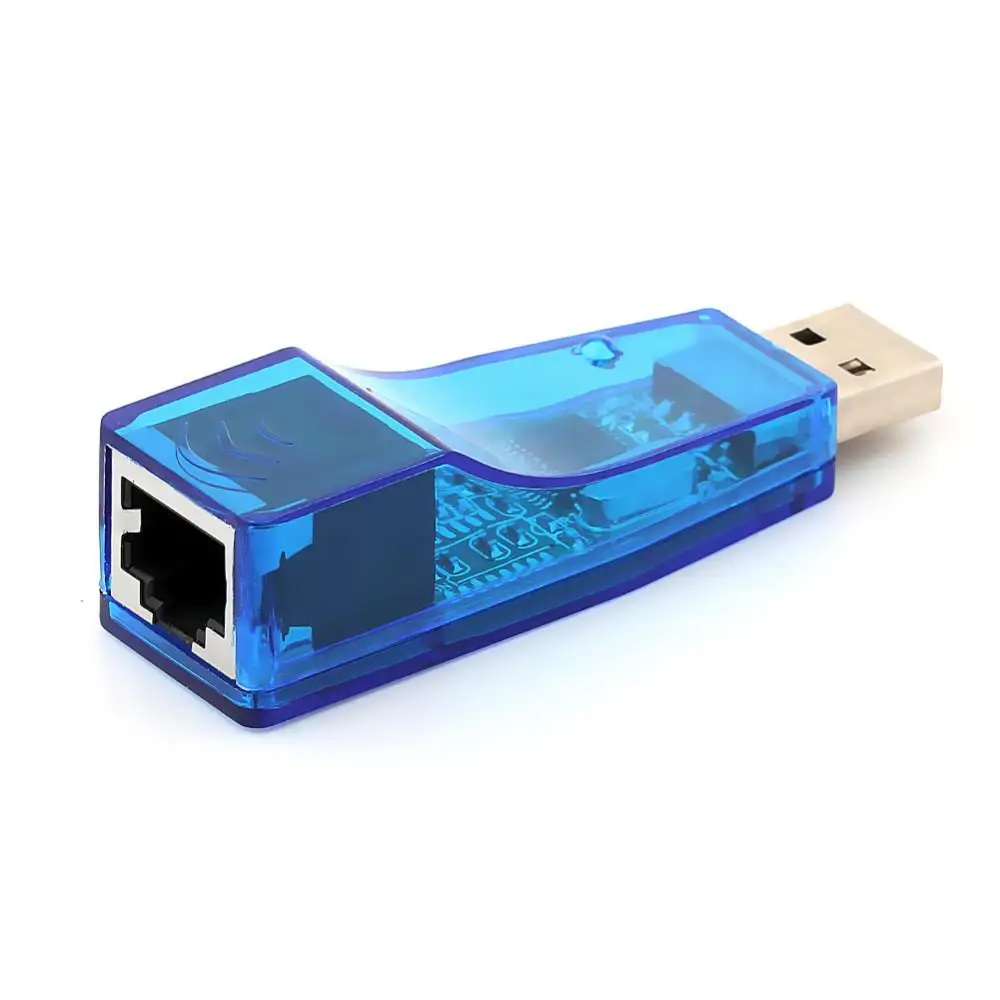 USB 2 0 к LAN RJ45 Ethernet 10/100 Мбит/с сетевой адаптер для Win7 Win8 Android Tablet PC Синий оптовая