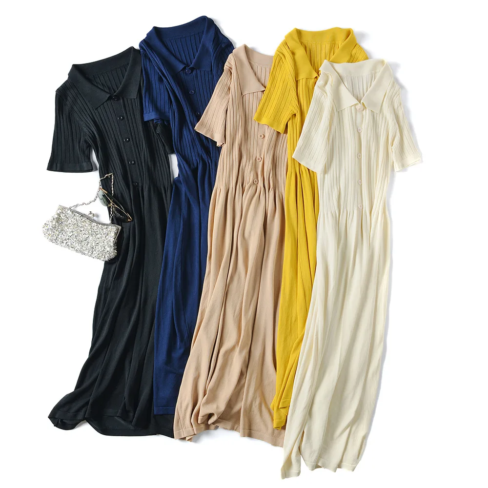 Длинное платье-футболка женское летнее Повседневное платье с v-образным вырезом