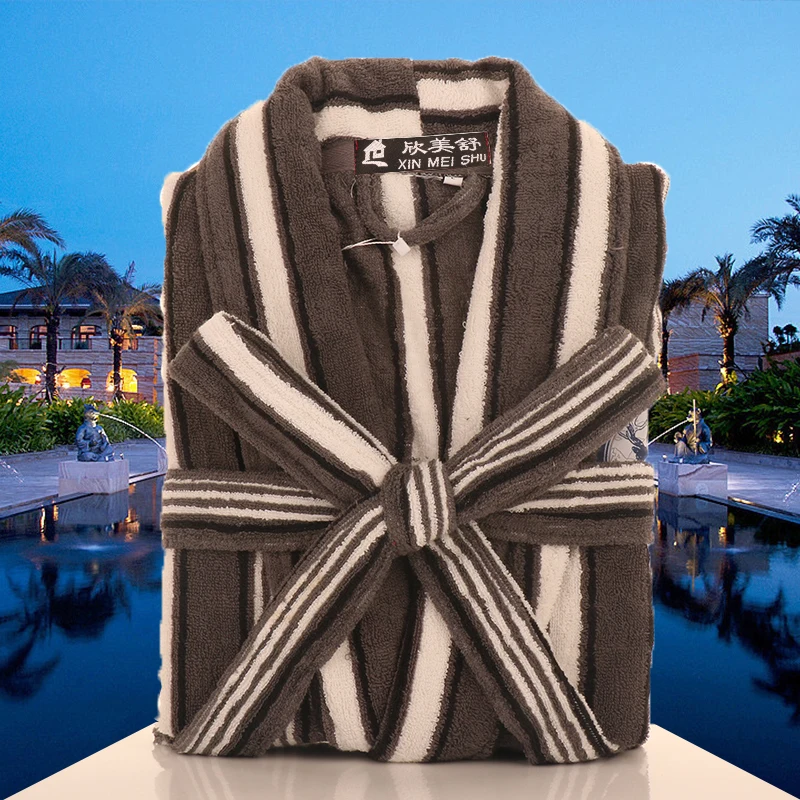 Халат Мужской Хлопковый плотное одеяло флисовое теплое полотенце пижамы для