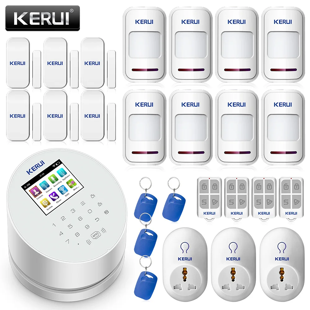 KERUI W2 2 4 дюймов TFT цветной дисплей Охранная сигнализация системы безопасности