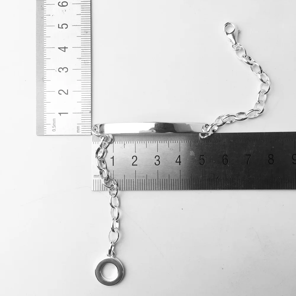 Браслет с цепочкой и звеньями классика 2018 Стерлинговое Серебро 925 пробы модные