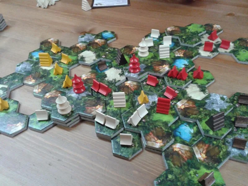 Taluva настольная игра 2-4 игроков карточная игра Классическая тактика Игры отправить инструкции на английском крытые игры
