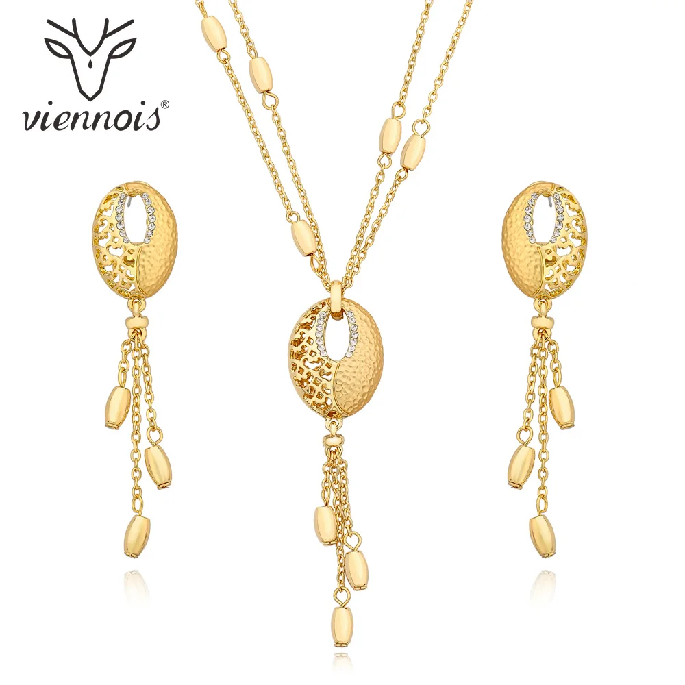 Viennois новинка золото/микс розовое золото серьги капли набор украшений для женщин