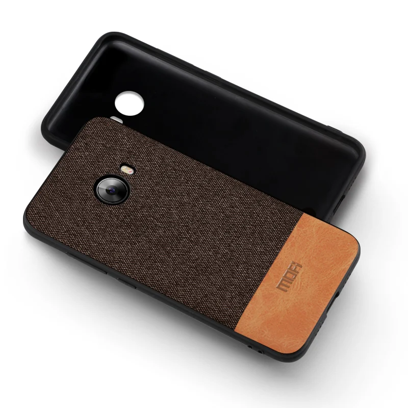 coffee with brown Для Xiaomi Mi Note 2 чехол противоударный задняя крышка Ткань защитный силиконовый чехол s capas MOFi note2 чехол - Цвет: coffee with brown
