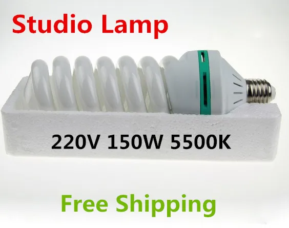 220V 150W 5500K E27 Photo Studio Lamp Video Photography Daylight Continuous dayLight Bulb Energy Saving CFL | Автомобили и