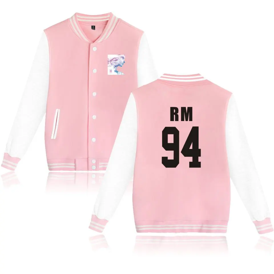 BTS Face Yourself Baseball Jacket Broadcloth Fashion Casual Winter Women K-pop Hip Hop Female Fans Letter Print Clothes | Мужская одежда