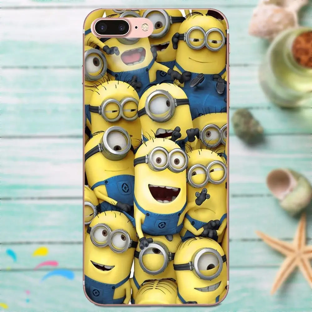 Мягкий защитный чехол из ТПУ для Xiaomi Redmi Mi Note 7 8 9 SE Pro Lite Go Play Minions