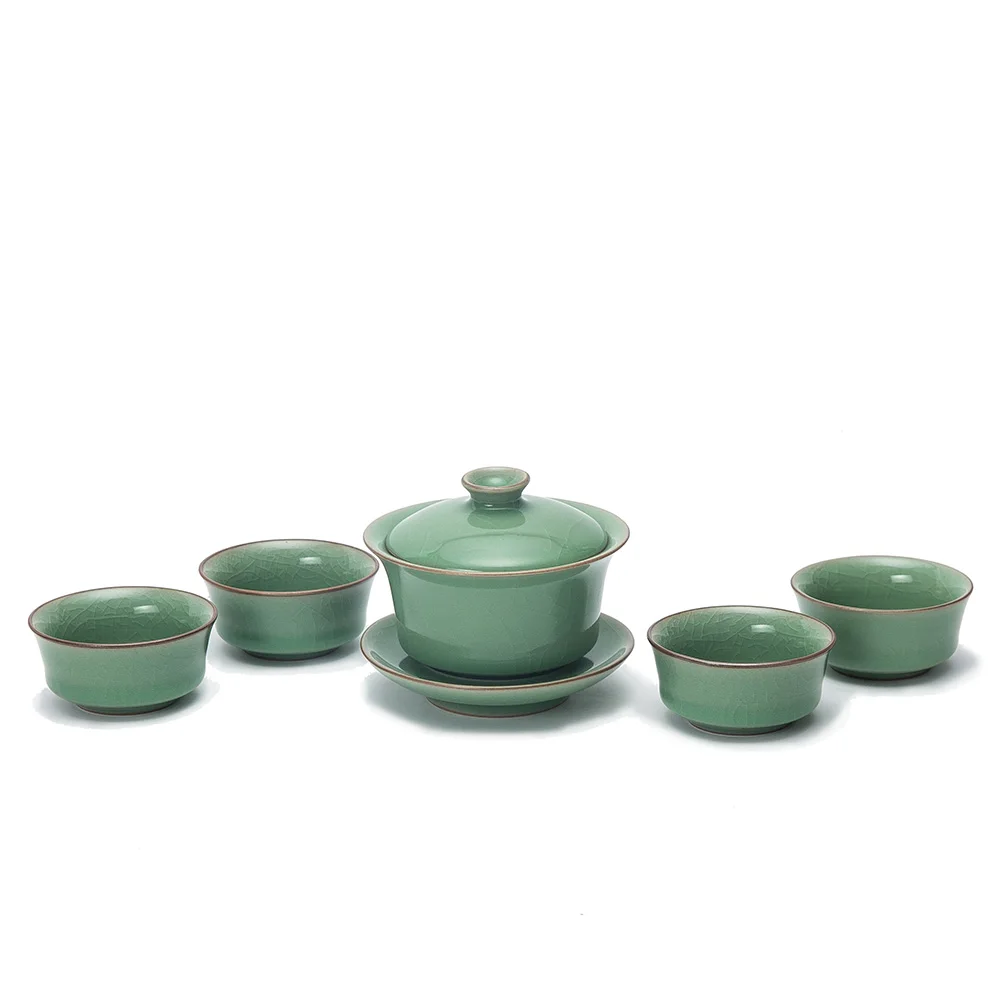 Newchinaroad фарфоровая чаша с крышкой Кунг Фу gaiwan супница teaset церемониальными чай