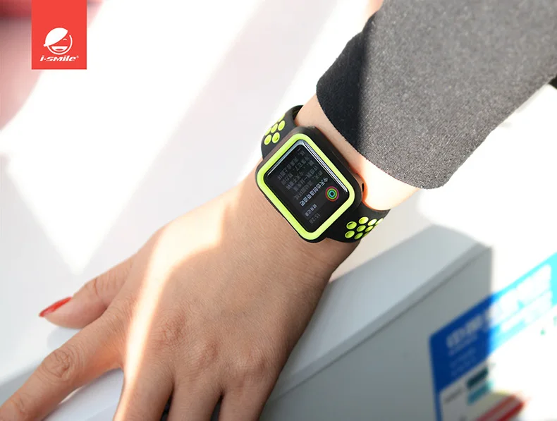 Спортивный силиконовый ремешок для часов Apple watch series 2 и 3 38/42 мм | Наручные часы
