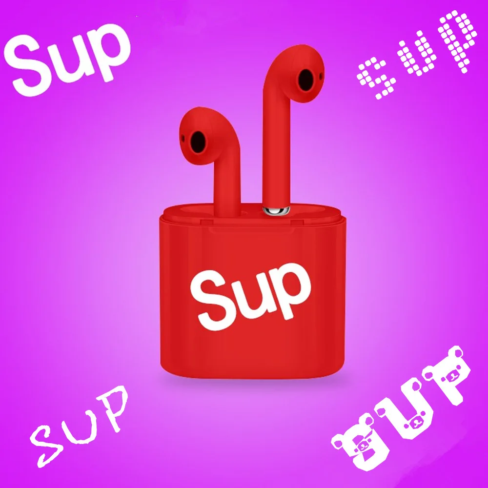 SUP i8p беспроводной bluetooth гарнитура с зарядки Bin пара уха Bluetooth наушники для iphone samsung