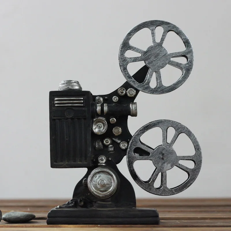 

Antique Imitation Resin Vintage Movie Projector Model Creative Home Decoration Gifts Photo Props 19.2*14.3*4.8CM
