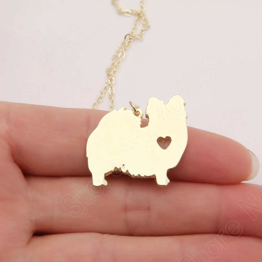 Женское Ожерелье бабочка с подвеской в виде щенка сердца собаки|necklaces & pendants|dog