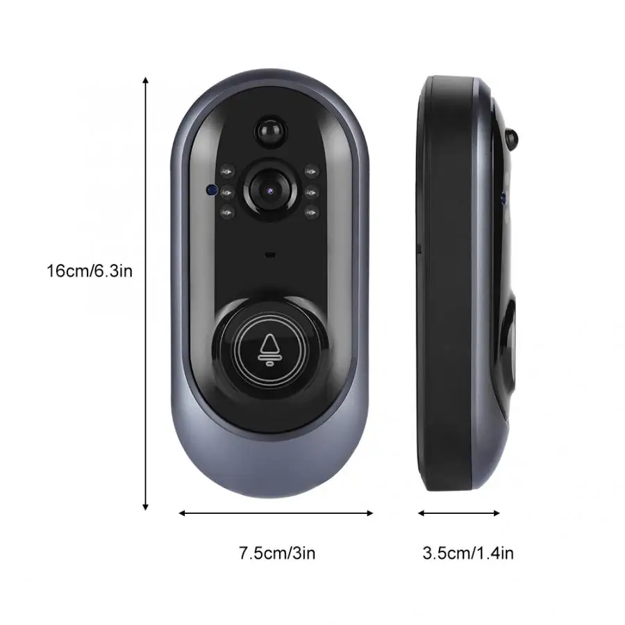 HD720P беспроводной IP дверной Звонок камера Видео Wi-Fi дверной телефон умный ИК ночной видеодомофон