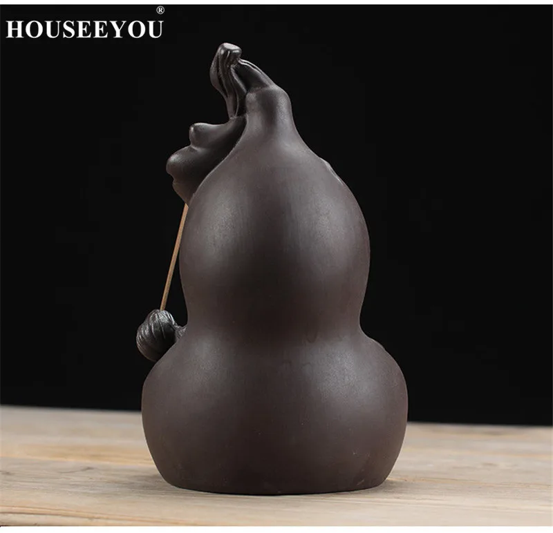 Горелка для благовоний HOUSEEYOU Водопад с Тыквой и лотосом + 10 шт. конусов подставка