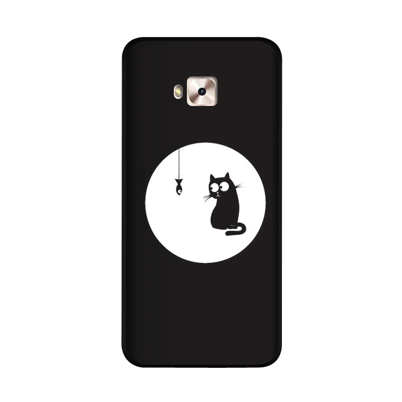 QAQsam Мягкий силиконовый чехол для Asus Zenfone 4 Selfie Pro ZD552KL чехол с рисунком Матовый Телефон для Asus ZD552KL Чехлы Funda