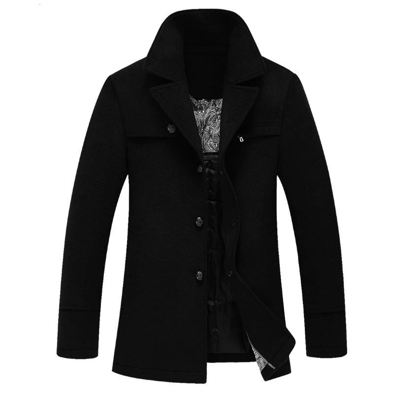 Autumn Winter New Brand Men's Business Jacket Fashion Warm Coat High Eed Clothes men Long Sleeve Comfortable jacket Man Tops | Мужская