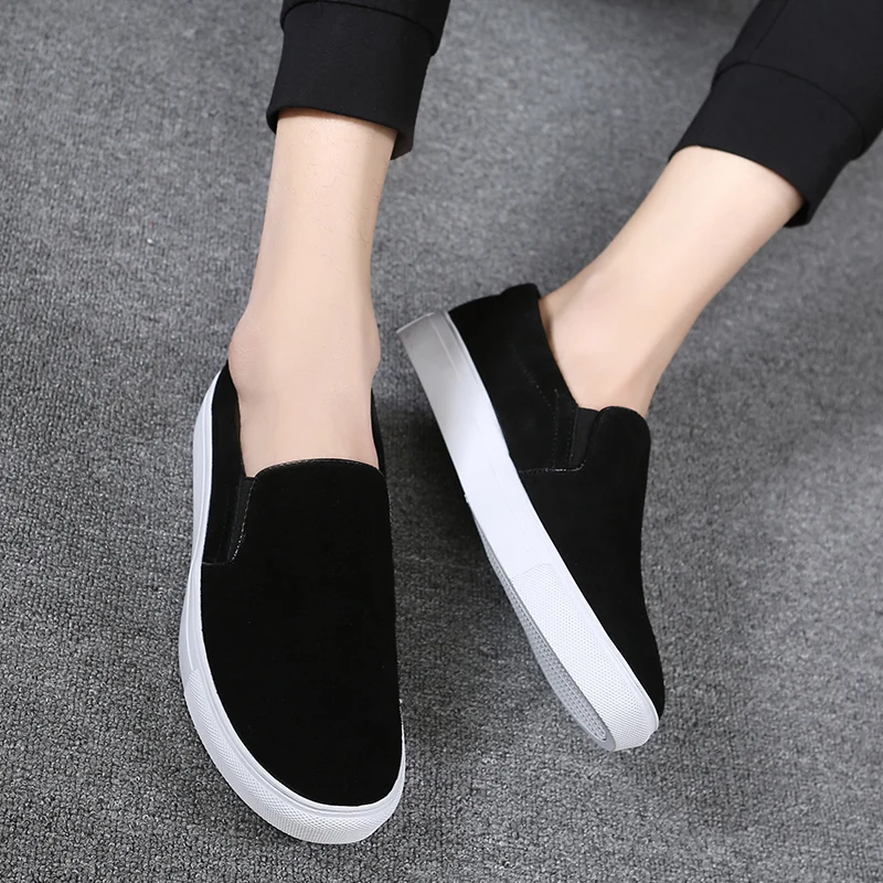 2020 New Spring Men Loafers Shoes Moccasins Suede Genuine Leather Slip On Flats Casual Big size Sneakers 38-48 | Обувь