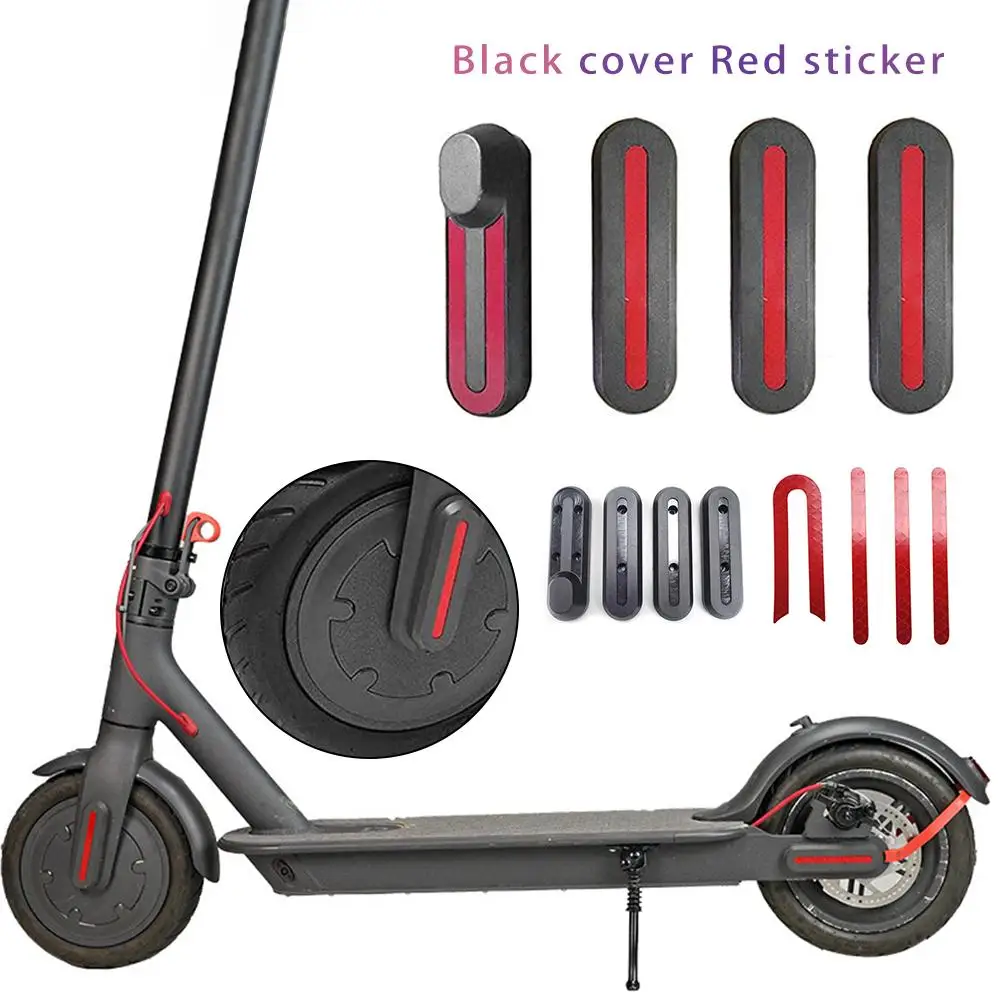 

Front Rear Wheel Protective Cover With Linear U - Shaped Stickers For Xiaomi Mijia M365 Electric Scooter Skateboard Accessories