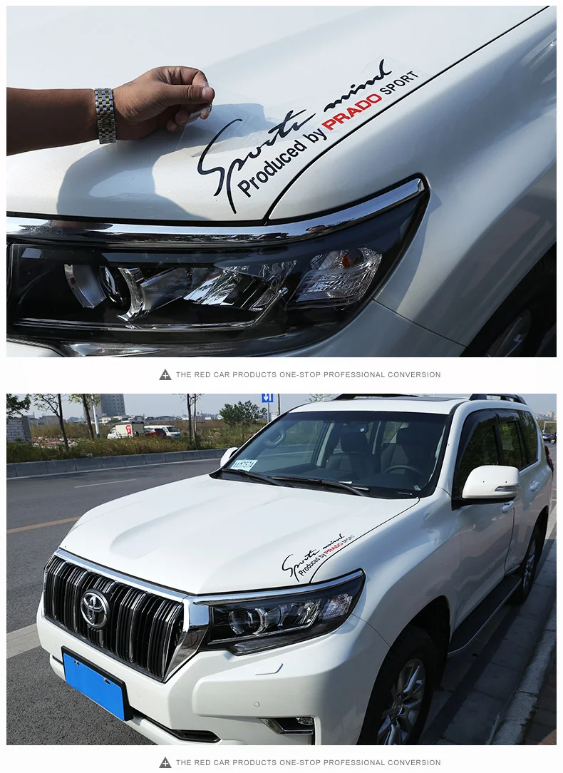 Автомобильная наклейка на фары капот для TOYOTA RAV4 PRADO YARIS PREVIA COROLLA PRIUS CAMRY CROWN TUNDRA Авто Стайлинг Наклейка Спорт