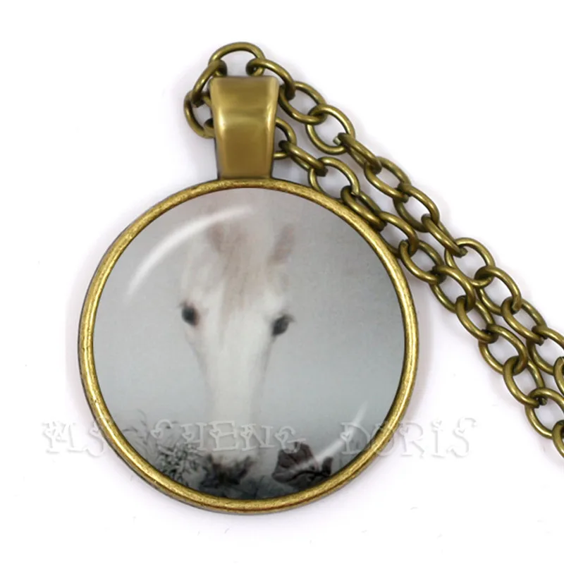 The Hedgehog in the Mist Necklace 25mm Glass Dome Pendant Little In Fog Creative Jewelry For Women Men Kids Gift | Украшения и