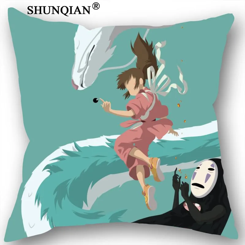New Spirited Away Pillowcase Wedding Decorative Pillow Case Customize Gift For Cover 35X35cm 40X40cm(One Sides) | Дом и сад