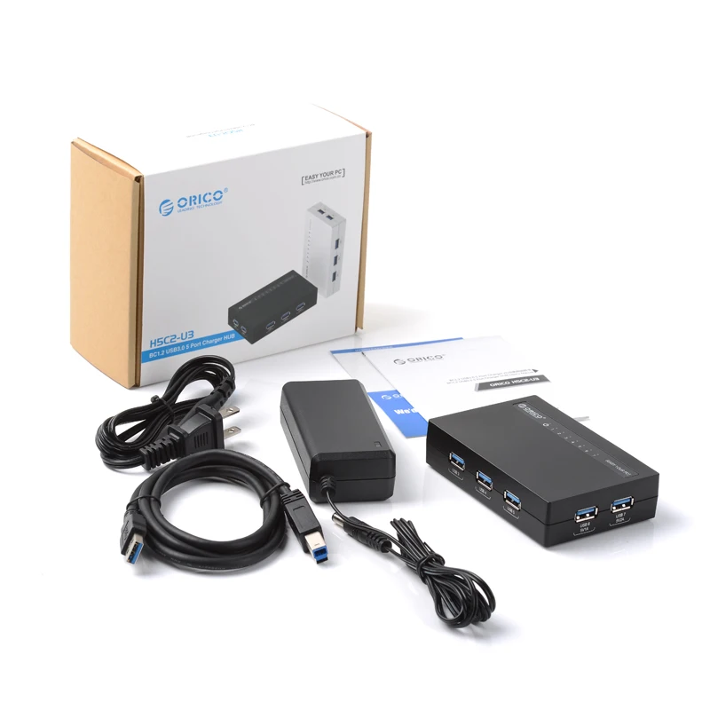 ORICO USB 3 0 концентратор 7 портов с адаптером питания постоянного тока быстрая