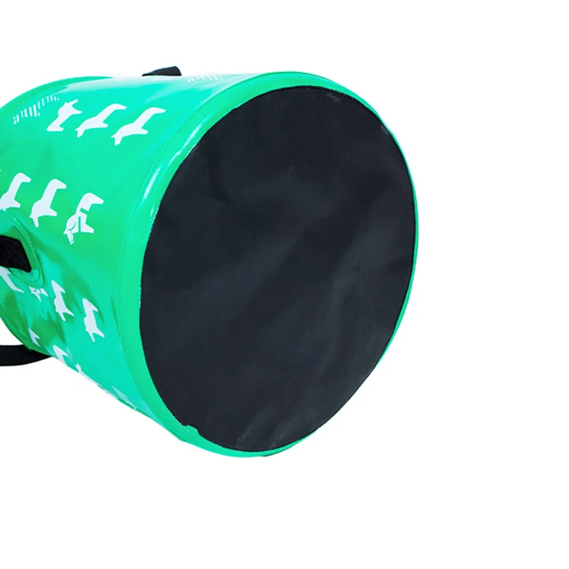 FWBJKKL Outdoor Portable Folding Fishing Bucket Bag Camping Car Telescopic 23*27CM 12L Tackle | Спорт и развлечения