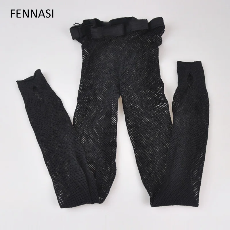 FENNASI/женские эротические сетчатые чулки с высокой талией женские колготки в