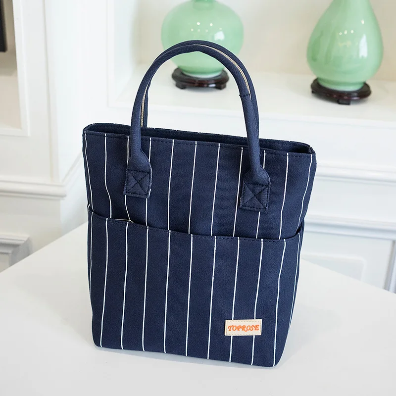 Портативная термоизоляционная сумка для обеда для женщин, модная сумка, водонепроницаемая, Холщовая Сумка, детская, изолированная, Ланч-бокс, сумка для пикника, еды