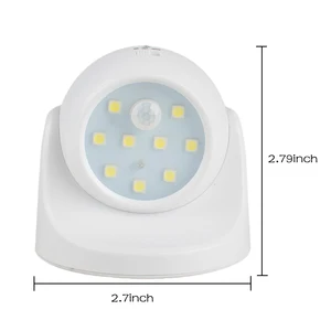 Хит продаж, 9 LED Ночной светильник с датчиком движения, вращение на 360 градусов, Портативный Ночной светильник, авто, ИК, инфракрасная лампа, детская Светодиодная лампа