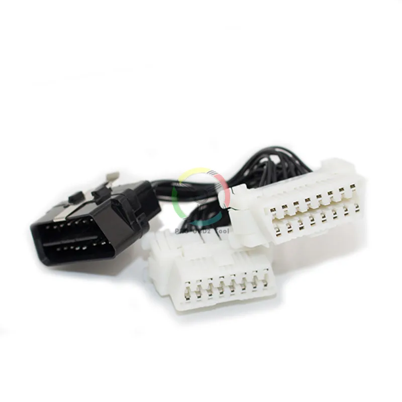 Высокое качество 16Pin OBD2 OBD2 OBD 2 сплиттер удлинитель один штекер на два Женский Y кабель OBD2 сплиттер удлинитель для ELM327
